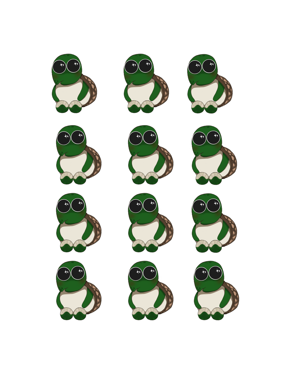 Carter The Turtle Sticker