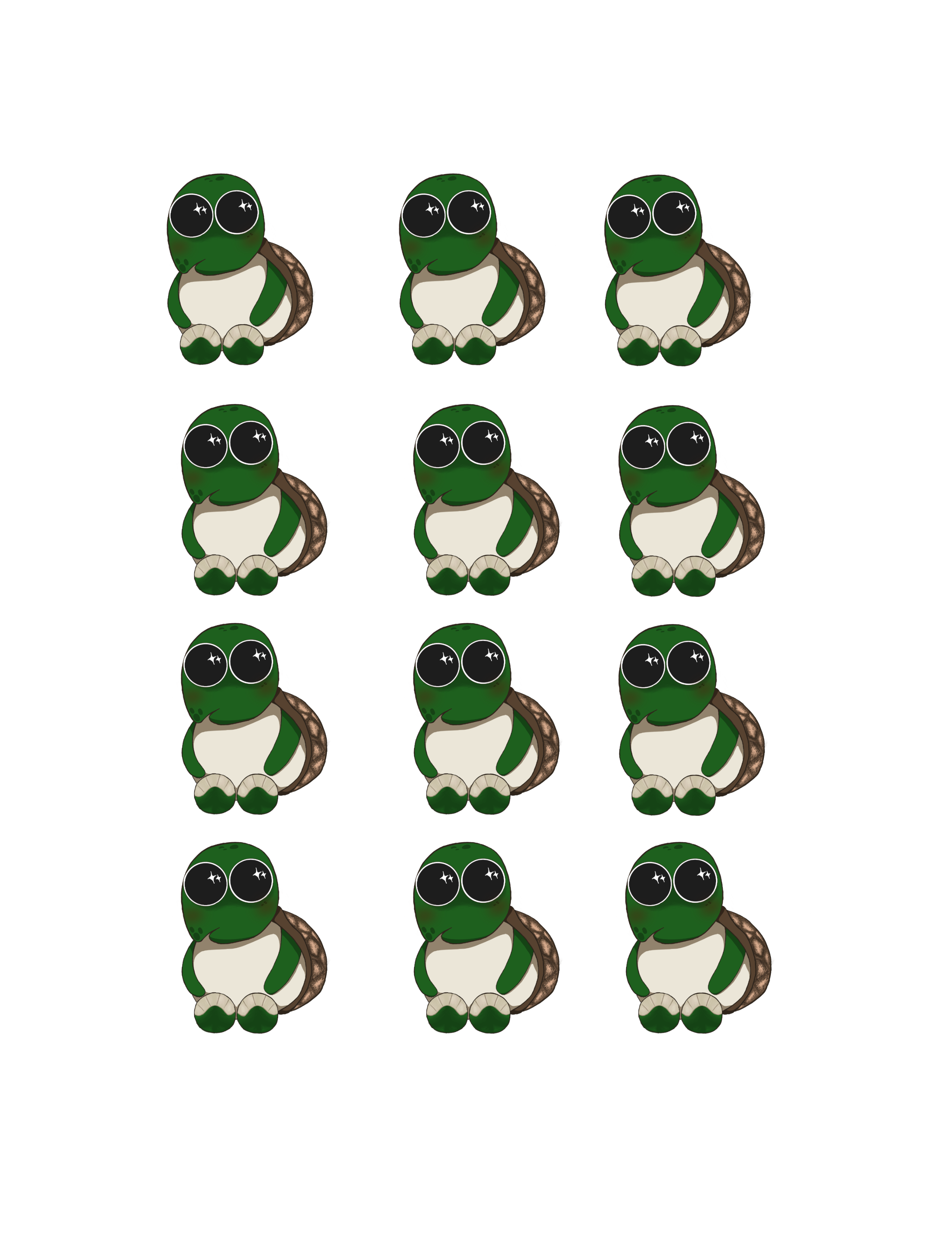 Carter The Turtle Sticker